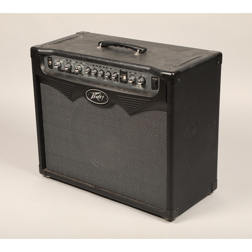 414 - Peavey VYPYR, 75W modelling amplifier with blue Marvel instrument speaker to the inside, 49 x 59cm