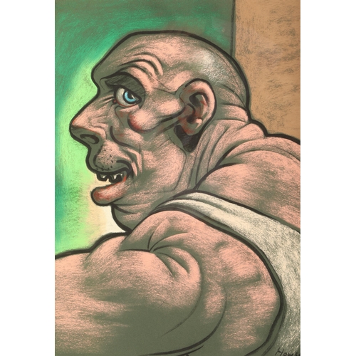 431 - Peter Howson OBE (Scottish born 1958) ARR Framed pastel, signed lower right Figure Study 59cm x 44cm