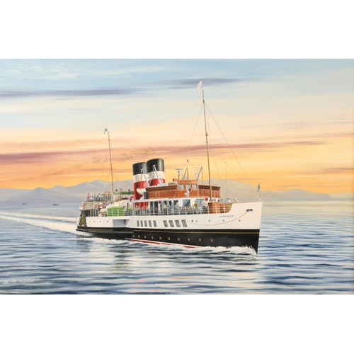 448 - W. M. Kerr ARR Framed oil on canvas, signed lower left 'The Waverley' 49cm x 74.5cm