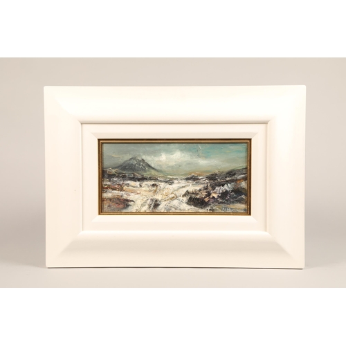 461 - Nael Hanna (Scottish/Iraqi born 1959) ARR Framed oil on board, signed 'Buachaille Etive Mor, Glencoe... 