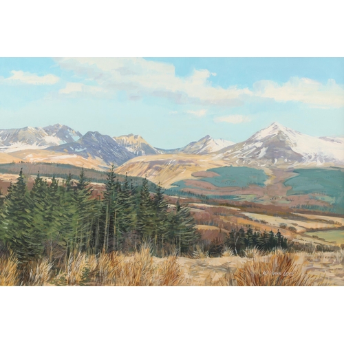 488 - William Lees ARR Framed oil on canvas, signed 'Goat Fell, Isle of Arran' 50cm x 75cm