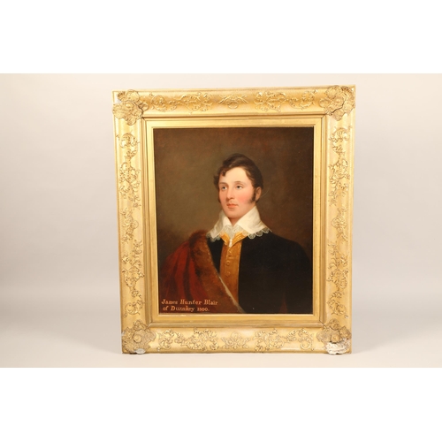 540 - Scottish School, early 19th century Portrait of James Hunter Blair of Dunskey, 1800, bust-length in ... 