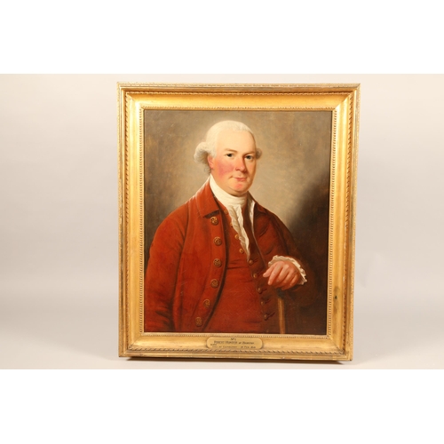 542 - David Martin (Scottish 1737 - 1797) Portrait of Robert Hunter of Thurston (d. 1810), half-length in ... 