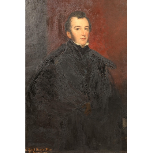 543 - John Stevens (Scottish 1793 - 1868) Portrait of Sir David Hunter Blair, 3rd Bt., 1818, three-quarter... 