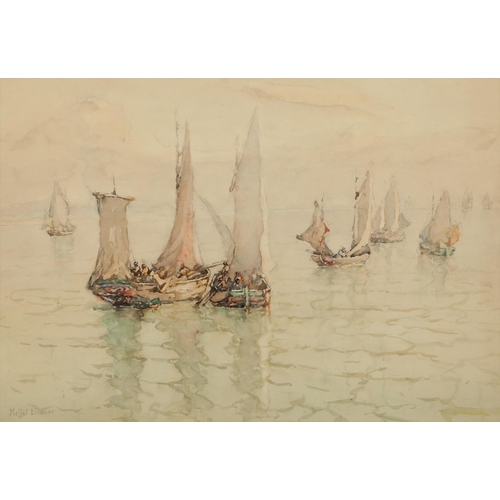 550 - Peter Moffar Linder, R.W.S R.B.A R.O.I (British 1852-1949) Framed watercolour, signed 'Fishing Boats... 