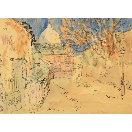 564 - William D Clyne (Scottish 1922 - 1981) Pair framed watercolours, both inscribed (2) Montmartre and P... 