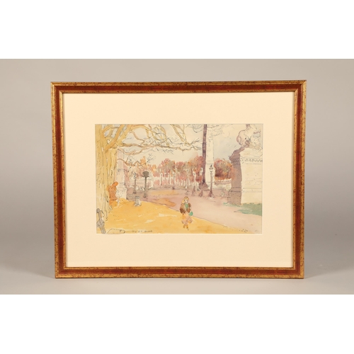 564 - William D Clyne (Scottish 1922 - 1981) Pair framed watercolours, both inscribed (2) Montmartre and P... 