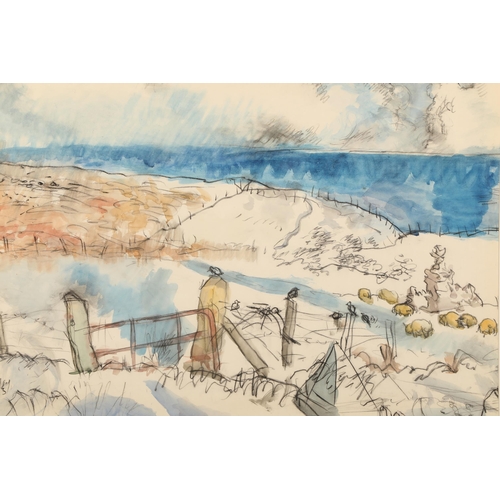 569 - William D Clyne (Scottish 1922 - 1981) Framed watercolour, signed and dated 'Snowscene Caithness' 54... 