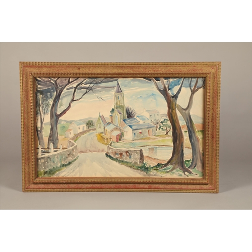 570 - Charles Murray (Scottish 1894 - 1954) Framed watercolour, signed 'Landscape' 43cm x 73cm