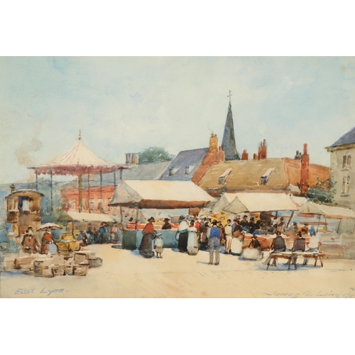 571 - James Garden Laing (Scottish 1852 - 1915) Gilt framed watercolour, signed and inscribed 'East Lynn' ... 