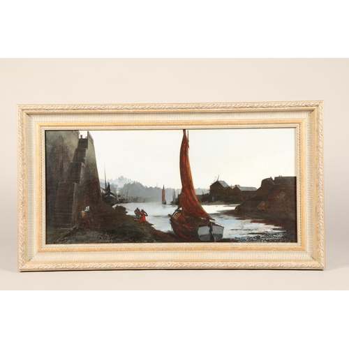 580 - Louis - Robert Carrier - Belleuse (French 1848-1913) Swept framed, oil on canvas, signed. 'Oyster Ca... 