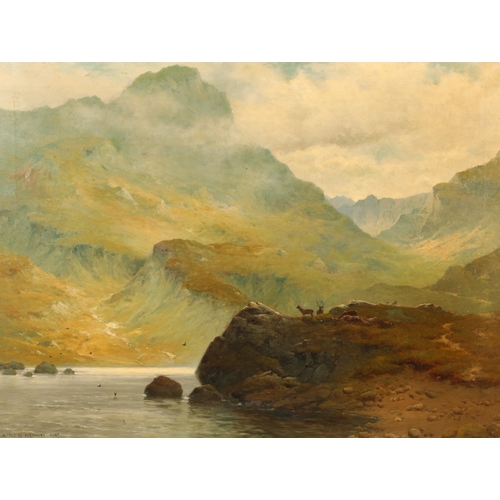 588 - Alfred de Breanski Junior (British 1877-1957) ARR Framed oil on canvas, signed 'Loch Awe' 75cm x 100... 