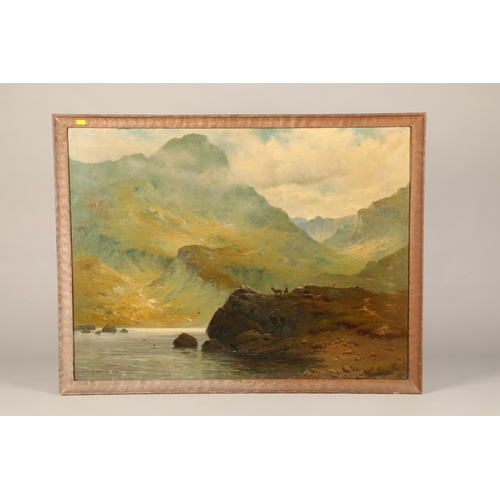 588 - Alfred de Breanski Junior (British 1877-1957) ARR Framed oil on canvas, signed 'Loch Awe' 75cm x 100... 