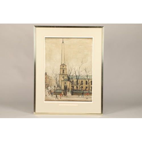 593 - Laurence Stephen Lowry (British born 1887-1976) ARR Framed limited edition print 106/850, signed in ... 