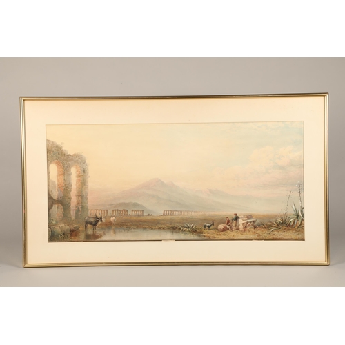 594 - William Collingwood Smith RWS (Scottish born 1815-1887) Framed watercolour, signed, dated 1885 'The ... 