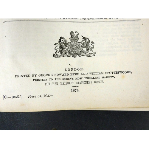 211 - INSPECTORS OF MINES.  Reports for the Years 1871 & 1873. Fldg. plan of Seaham Colliery & of ... 