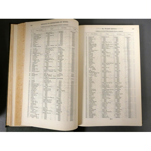 211 - INSPECTORS OF MINES.  Reports for the Years 1871 & 1873. Fldg. plan of Seaham Colliery & of ... 