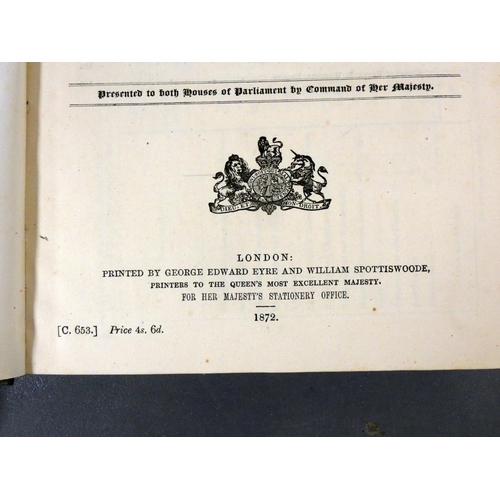 211 - INSPECTORS OF MINES.  Reports for the Years 1871 & 1873. Fldg. plan of Seaham Colliery & of ... 