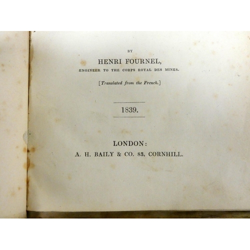 212 - FOURNEL HENRI.  Basin of the Lower Loire, Report Addressed to T. Lamie Murray Esquire on the Resourc... 