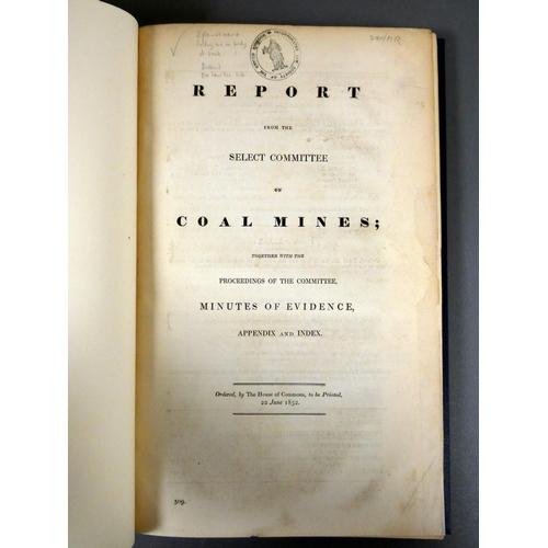 215 - Coal Mines.  Report from the Select Committee on Coal Mines together with the Proceedings of the Com... 