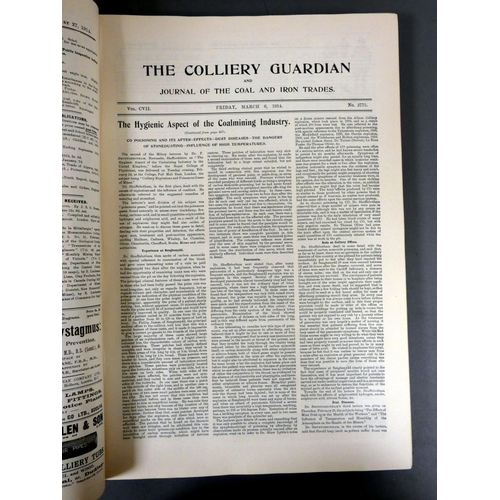 216 - The Colliery Guardian & Journal of the Coal & Iron Trades.  Bound vol. CVII. Illus... 