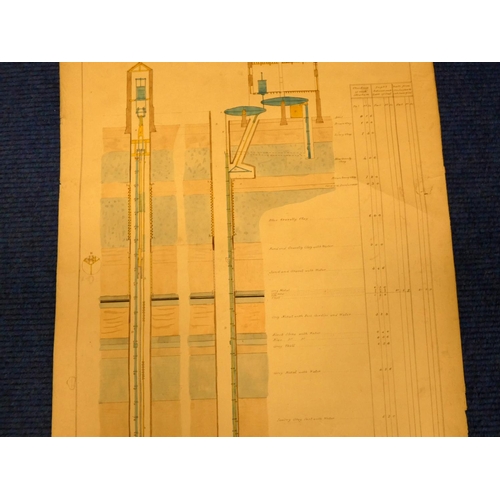 220 - SCOTT M.  Sections of the Howden Engine Pit, Percy Main Colliery, Copied from a Drawing Ma... 