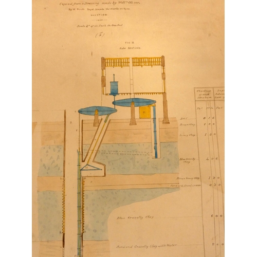 220 - SCOTT M.  Sections of the Howden Engine Pit, Percy Main Colliery, Copied from a Drawing Ma... 