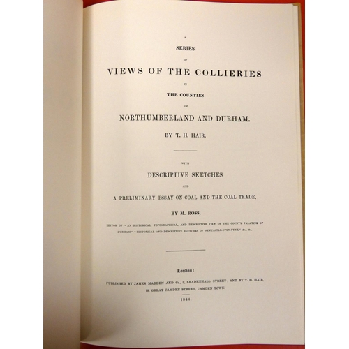 222 - HAIR T. H.  Sketches of the Coal Mines in Northumberland & Durham. Illus. Folio. Red cloth in d.... 