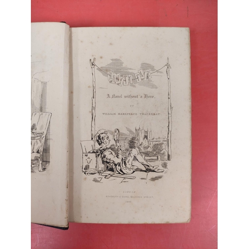 230 - THACKERAY W. M.  Vanity Fair, A Novel Without a Hero. Eng. frontis, title (dated 1848), pl... 