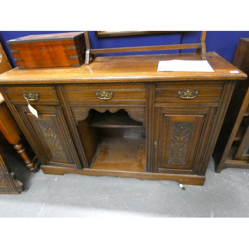 408 - Edwardian mirror back sideboard.