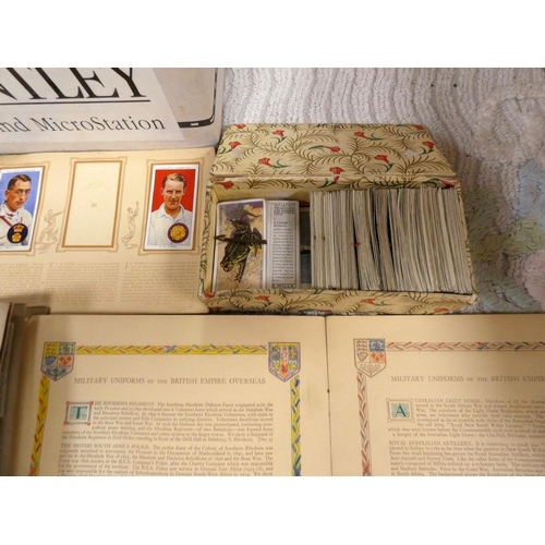 137 - Cigarette Cards & Ephemera. 6 albums of Player's & Wills cigarette cards, others loose, &... 