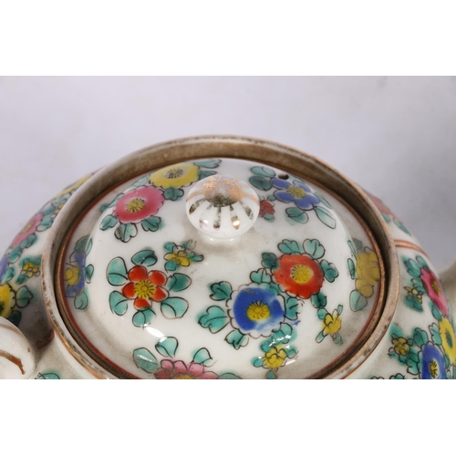 236 - Chinese and Japanese tea wares to include two blue and white miniature porcelain teapots, a coffee p... 