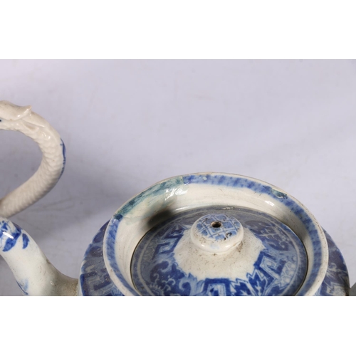 236 - Chinese and Japanese tea wares to include two blue and white miniature porcelain teapots, a coffee p... 