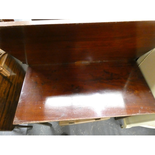 425 - Small mahogany folding card table.