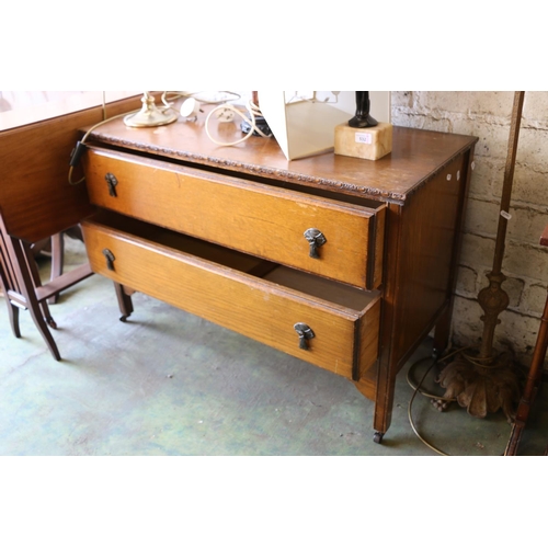 533 - Mahogany chest of two drawers.