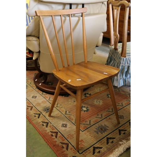 551 - Ercol teak bar back chair.