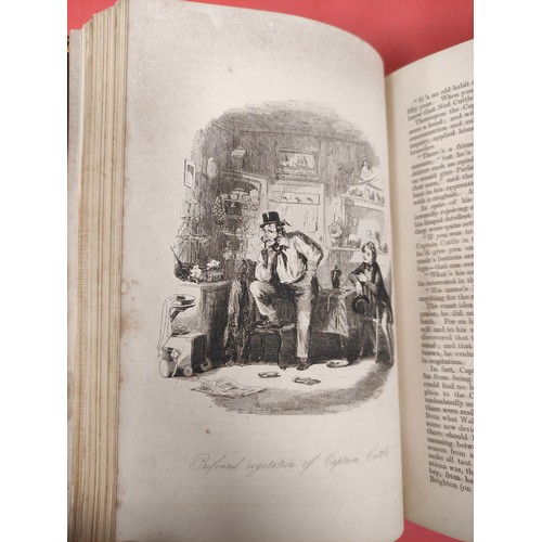 233 - DICKENS CHARLES.  Dombey & Son. Eng. frontis, title vignette & plates. Rebacked ma... 