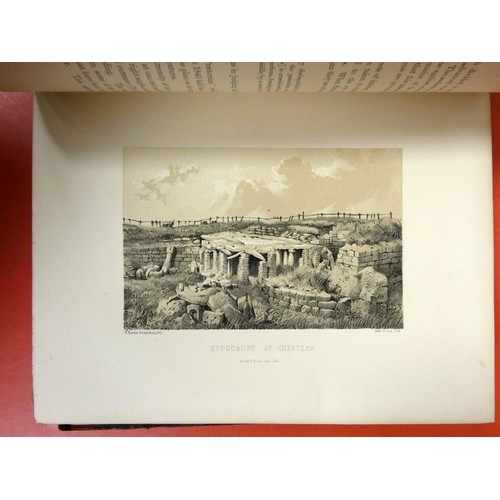 273 - COLLINGWOOD BRUCE J.  The Roman Wall. Litho frontis & plates, fldg. maps, plans & ... 