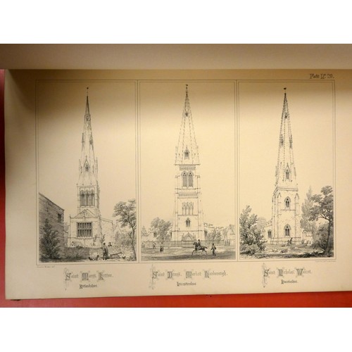 272 - WICKES CHARLES.  Illustrations of the Spires & Towers of the Medieval Churches of Engl... 