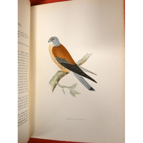 270 - MORRIS REV. F. O.  A History of British Birds. 6 vols. Very many good hand col. plates. Quarto. Orig... 