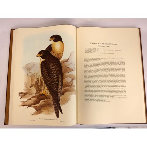 269 - GOULD JOHN.  The Birds of Australia. Fine col. plates. Large folio. Publisher's leather. Lansdowne P... 