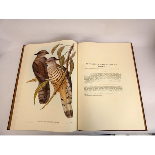 269 - GOULD JOHN.  The Birds of Australia. Fine col. plates. Large folio. Publisher's leather. Lansdowne P... 