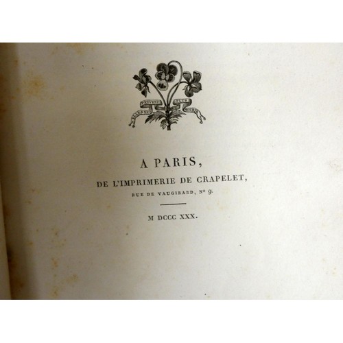 264 - CRAPELET G. A. (Ed).  Ceremonies des Gages de Bataille ... du Bon Roi Philippe de France. ... 