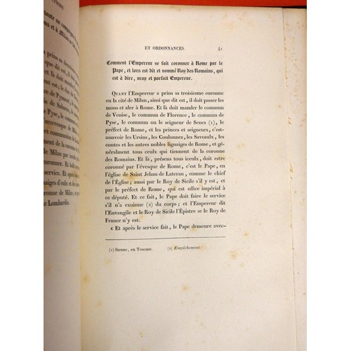 264 - CRAPELET G. A. (Ed).  Ceremonies des Gages de Bataille ... du Bon Roi Philippe de France. ... 