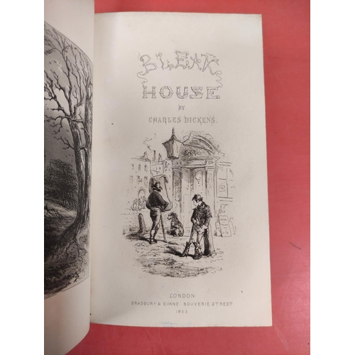 237 - DICKENS CHARLES.  Bleak House. Eng. frontis, title & plates. Rebacked half calf, very ... 