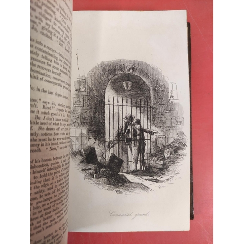 237 - DICKENS CHARLES.  Bleak House. Eng. frontis, title & plates. Rebacked half calf, very ... 