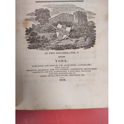 243 - HARGROVE WILLIAM.  History & Description of the Ancient City of York. 2 vols. in three... 