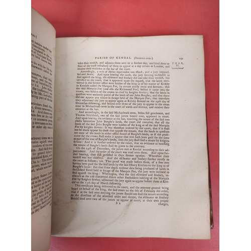 245 - NICOLSON J. & BURN R.  The History & Antiquities of the Counties of Westmorland &a... 