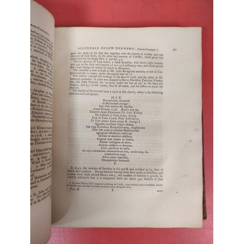 245 - NICOLSON J. & BURN R.  The History & Antiquities of the Counties of Westmorland &a... 