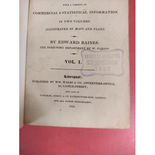 247 - BAINES EDWARD.  History, Directory & Gazetteer of the County Palatine of Lancaster. 2 ... 